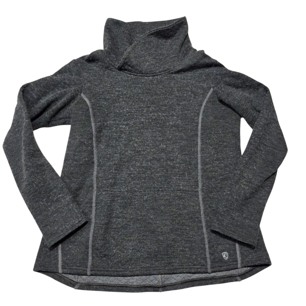 Kuhl Womens Gray Mock Neck Long Sleeve Pullover Fleece Top‎ Size M